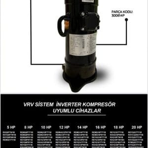 Daikin JT1GCVDKYR@T İNVERTER KOMPRESÖR