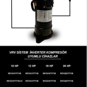 Daikin JT15JBVDKYR@ VRV SİSTEM İNVERTER  Kompresör