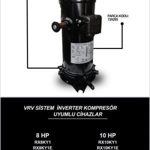 DAİKİN VRV SİSTEM İNVERTER KOMPRESÖR JT100BDVTYE